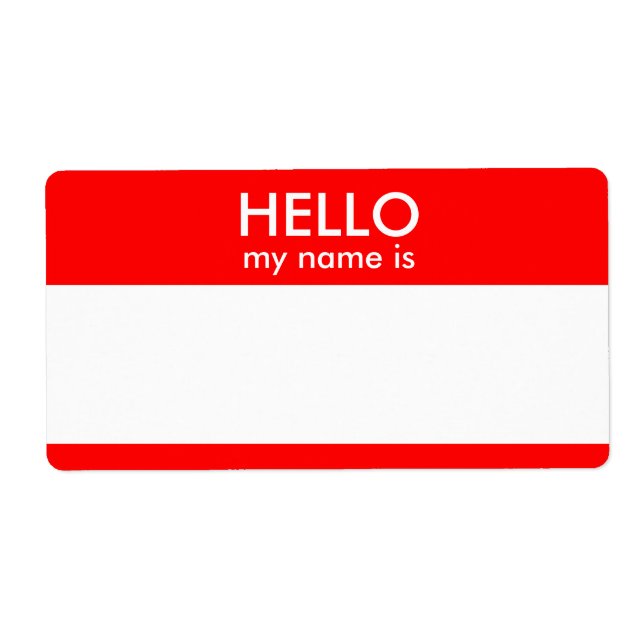 HELLO my name is (Front)