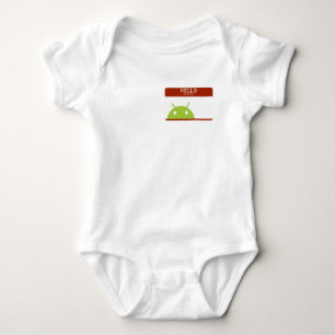 hello my name is Android Baby Bodysuit