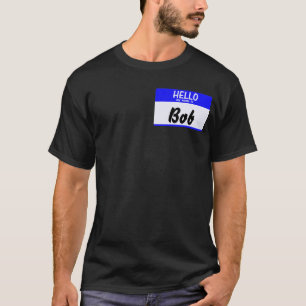 Hello My Name Is ______ Black Tee