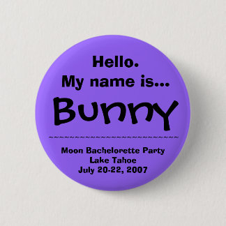 Hello.My name is Bunny 6 Cm Round Badge