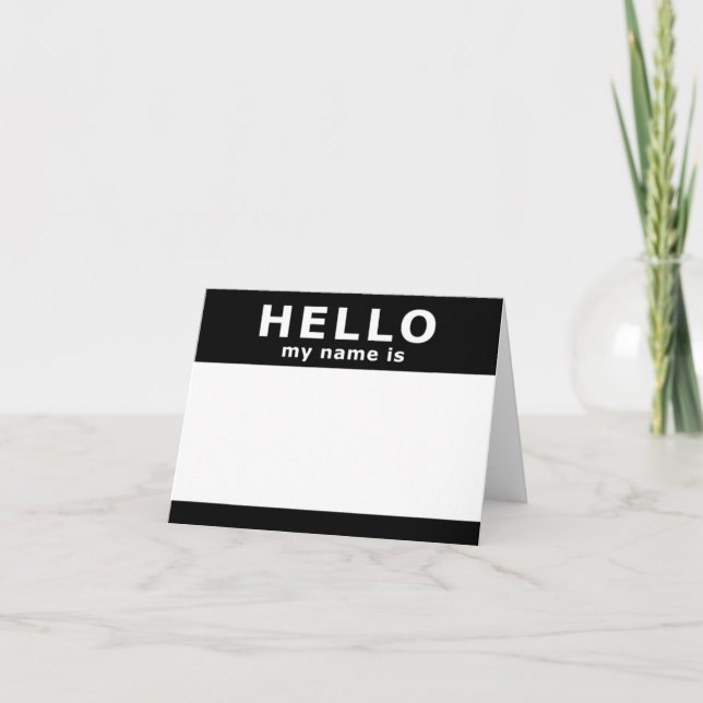 hello my name is card (Front)
