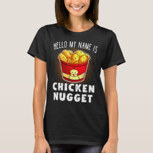 Hello My Name Is Chicken Nugget Lazy Costume Kids T-Shirt