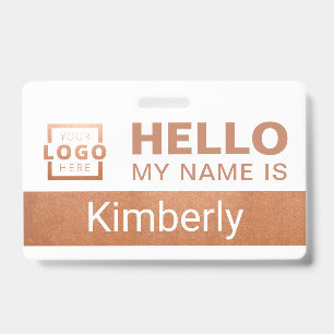 Hello My Name Is - Custom Business Employee Name ID Badge