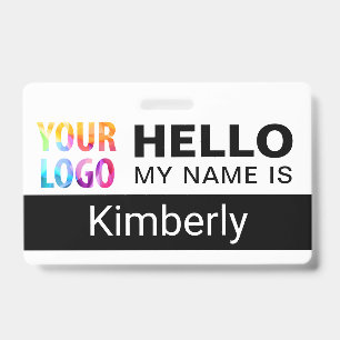 Hello My Name Is - Custom Business Employee Name ID Badge