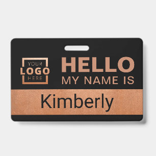 Hello My Name Is - Custom Business Employee Name ID Badge