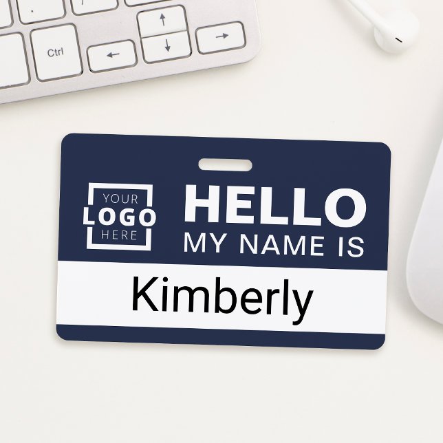 Hello My Name Is - Custom Business Employee Name ID Badge (Creator Uploaded)