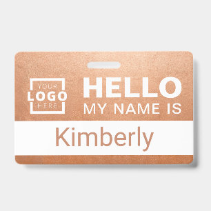 Hello My Name Is - Custom Business Employee Name ID Badge