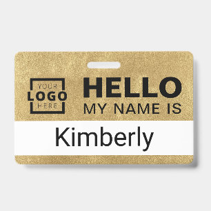 Hello My Name Is - Custom Business Employee Name ID Badge