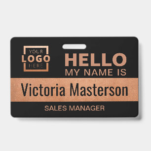 Hello My Name Is - Custom Business Employee Name ID Badge