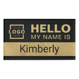 Hello My Name Is - Custom Business Employee Name Name Tag