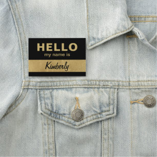 Hello My Name Is - Custom Script Employee Name Tag