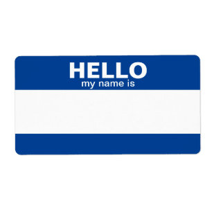Hello My Name Is.... event badge / sticker/ label
