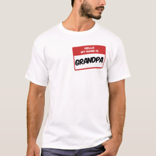 Hello My Name is Grandpa T-shirt