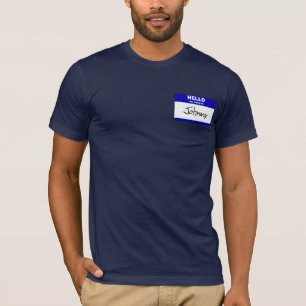 Hello My Name Is Johnny (Blue) T-Shirt