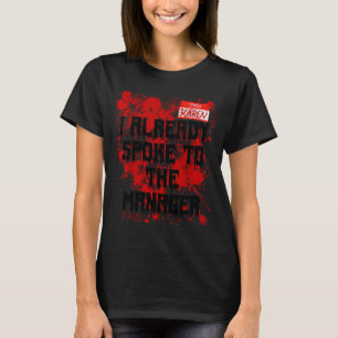 Hello My Name Is Karen Bloody Funny Halloween Cost T-Shirt