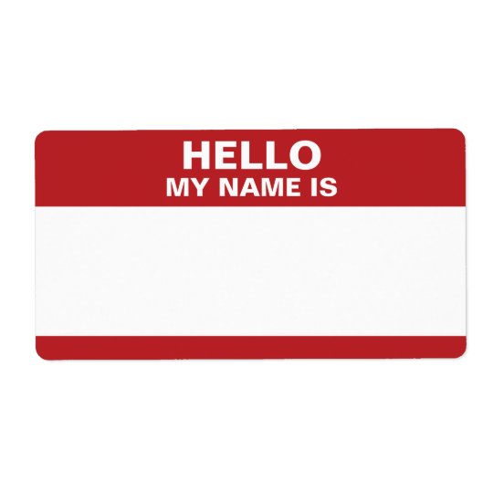 Hello My Name Is Klistermärken