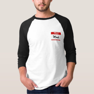 HELLO my name is Mark (red sticker) T-Shirt