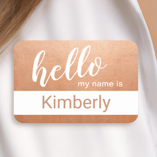 Hello My Name Is - Modern Calligraphy Custom Tag