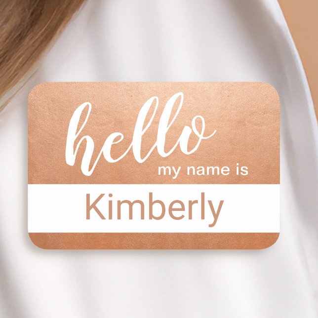 Hello My Name Is - Modern Calligraphy Custom Tag (Creator Uploaded)