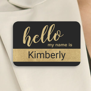 Hello My Name Is - Modern Calligraphy Custom Tag