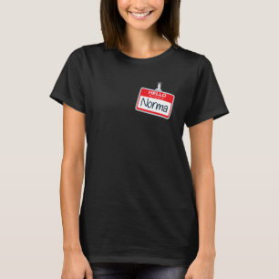 Hello My Name Is Norma Funny Halloween Custome Nam T-Shirt