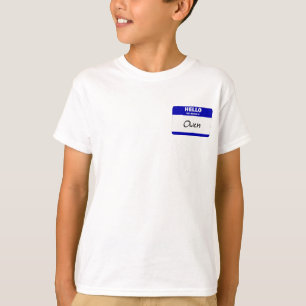 Hello My Name Is Owen (Blue) T-Shirt