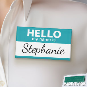 Hello my name is - personalised name tag