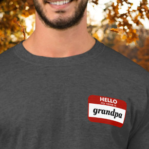 "Hello My Name Is" Personalised Pregnancy Reveal T-Shirt