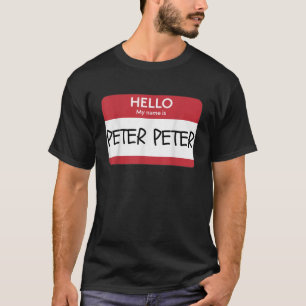 Hello My Name Is Peter Peter Funny Halloween T-Shirt