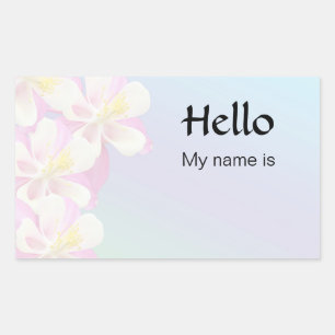 Hello, My Name Is Rectangular Sticker