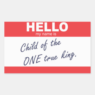 Hello My Name Is... Rectangular Sticker