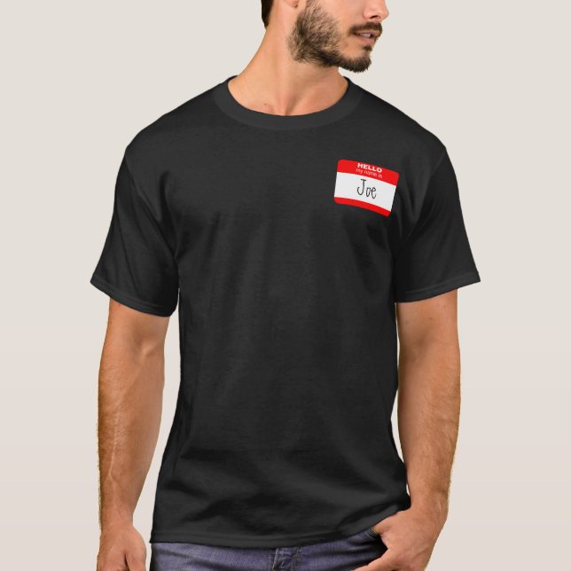Hello, My Name is ... (red) T-Shirt (Front)