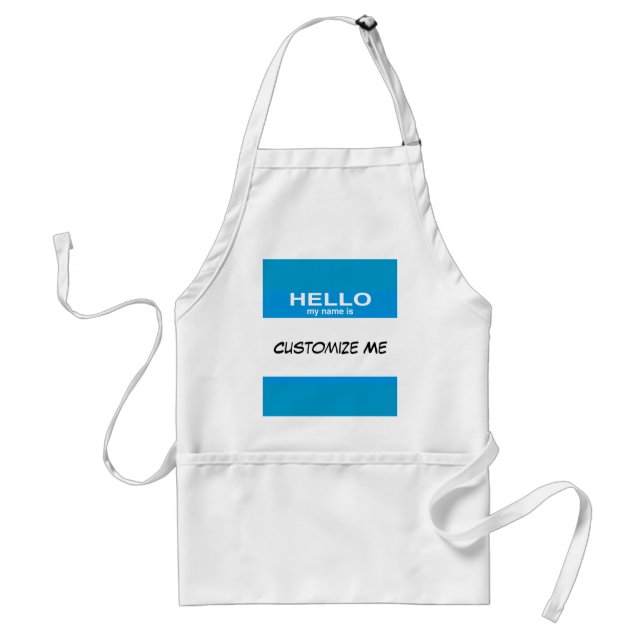 Hello My Name Is ... Standard Apron (Front)