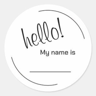 Hello My Name Is Stickers