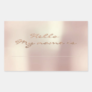 Hello My Name Is Tag Family Class Meeting Rose