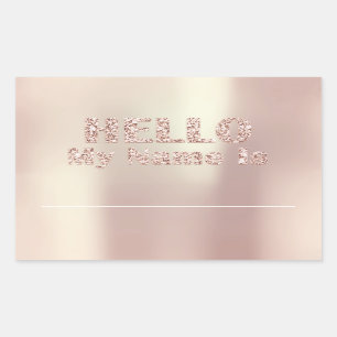 Hello My Name Is Tag Meeting Family Meeting Rose