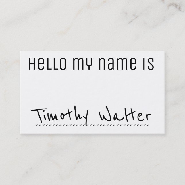 Hello | Name Card 2 (Front)