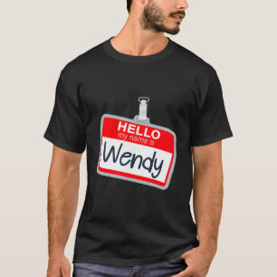 Hello Name Is Wendy Funny Halloween Custome Name T-Shirt
