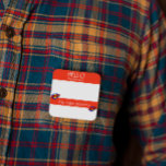 Hello Name Tag Sticker Badge Funny Super Power<br><div class="desc">*** Purchase the Matte Finish when using this sticker as a name tag*** This design may be personalized in the area provided by changing the photo and/or text. Or it can be customized by clicking Personalize this Template and then choosing the click to customize further option and delete or change...</div>