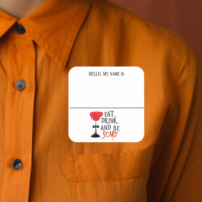 Hello Name tag Witch Halloween Party (Creator Uploaded)