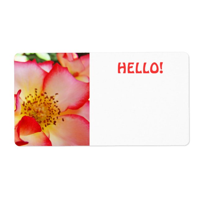 HELLO Name Tags Bright Colourful Conferences (Front)