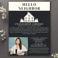 Hello Neighbour Grey Rustic Real Estate Agent Phot