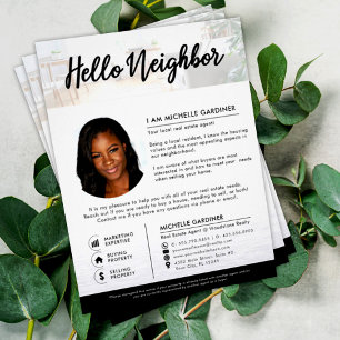 Hello Neighbour Real Estate Agent Introduction Flyer