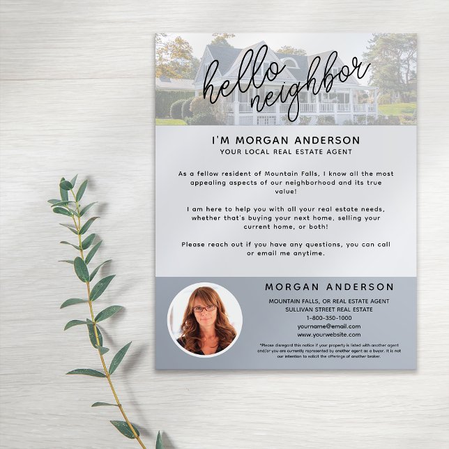 Hello Neighbour Real Estate Farming Introduction Flyer (Creator Uploaded)