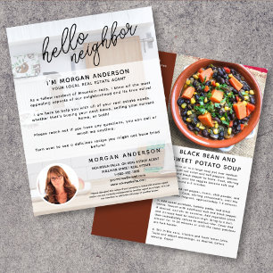 Hello Neighbour Recipe Real Estate Marketing Flyer