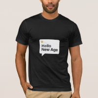 Hello New Age Simple Birthday T Shirt Minimal Desi