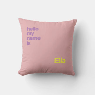 Hello new baby girl pink Personalized New  Cushion