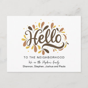 Hello new Neighbor Card Family Introduction