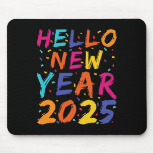 Hello New Year 2025 Family Matching Celebration Pa Mouse Pad