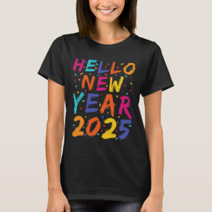 Hello New Year 2025 Family Matching Celebration Pa T-Shirt